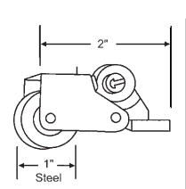 TechnologyLK STB Sliding Screen Door Roller Assembly, Steel Wheel, 1&quot; Diameter, Left Hand | 90012879LH