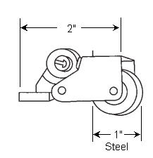 TechnologyLK STB Sliding Screen Door Roller Assembly, Steel Wheel, 1&quot; Diameter, Right Hand | 90012879RH