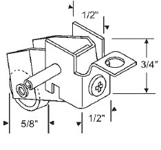 5/8&quot; Steel Window Roller Assembly | 900-13358  | 90013358