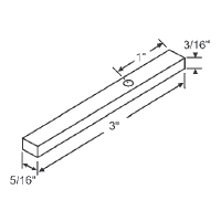 TechnologyLK STB Stainless Steel Pivot Bar, with Thread | 90013506