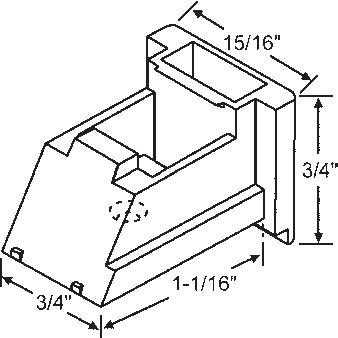 TechnologyLK STB Top Sash Guide for Window Channel Balances, Set | 90014149BA