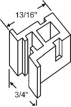 TechnologyLK STB Top Guide for Window Channel Balances, Attached | 90015343A
