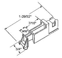 TechnologyLK STB Top Guide for Window Channel Balance, Attached | 90015469A