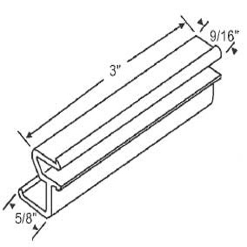 TechnologyLK STB Sliding Window Latch and Pull, Extruded Aluminum, Black, 3&quot; | 90016656B