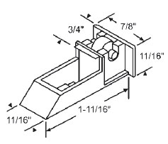 1/2&quot; Steel Window Roller Assembly - Package | 900-16704  | 90016704