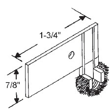 TechnologyLK STB Dust Stop for Window Channel Balances, Right Hand | 90016930RH