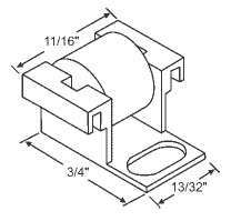 3/8&quot; Steel Window Roller Assembly - Package | 900-18313  | 90018313