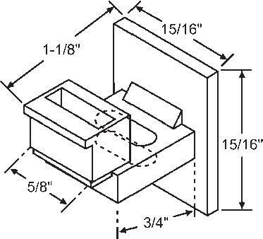 TechnologyLK STB Top Sash Guide for Window Channel Balances  | 90018946