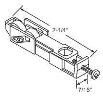 13/32&quot; Nylon Window Roller Assembly - Package | 900-19102   | 90019102