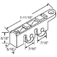 7/16&quot; Steel Window Roller Assembly | 900-19941  | 90019941