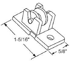 7/16&quot; Nylon Window Roller Assembly - Package | 900-19965  | 90019965