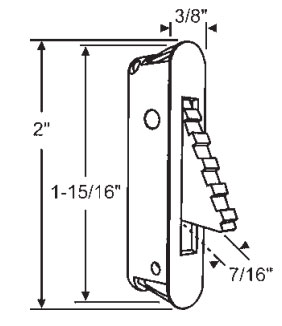 White Limit Latch for Windows | 90020122W
