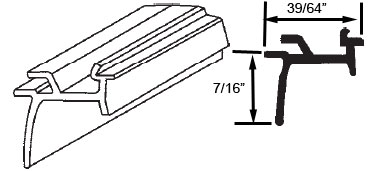 STB Snap-In-Vinyl Glazing Bead, Misc. Shape, White, 72&quot; Sections, Pack of 20 | 90020292