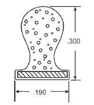 TechnologyLK White 0.190&quot;W x 0.300&quot;H Foam T-Slot Weatherseal - 100 Ft | 90020383W