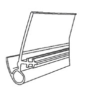 TechnologyLK STB Weatherstrip, Kerf-Mounted, Bulb Type with Sweep, 72&quot;, Black - Pack of 5 | SPECIAL ORDER | 90021613N