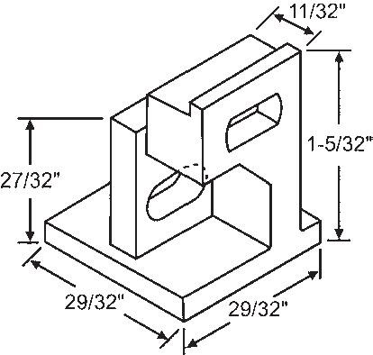 TechnologyLK STB Top Sash Guide for Window Channel Balances, Set | 9006799A