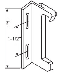 STB Sliding Door Keeper, Chrome Plated,  3&quot; Height | 90069