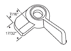 Sweep Latch, Single Hole | 900-7277  | 9007277