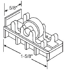 5/8&quot; Steel Window Roller Assembly |  900-8245A  | 9008245A