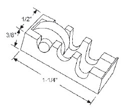 1/2&quot; Steel Window Roller Assembly - Package | 900-8995   | 9008995