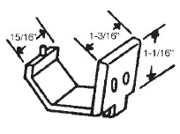 Window Channel Sash Guide, Bronze | 9009250