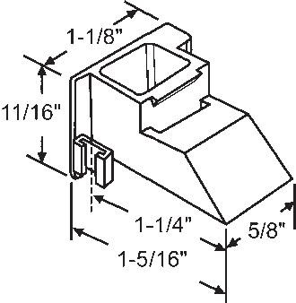 TechnologyLK STB Top Sash Guide for Window Channel Balances, Set | 9009963