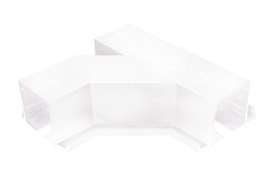 C.R. Laurence CRL SPS Flanged Self-Guiding 90 Degree Left Hand Intersection-White Powder Paint | 90L90LW