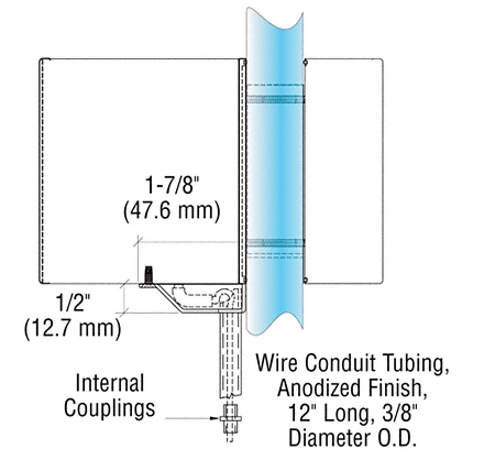 C.R. Laurence CRL Satin Anodized Conduit Kit | 9C0NSA