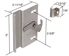 C.R. Laurence CRL Right Hand Sliding Screen Door Latch and Pull 2-5/8&quot; Screw Holes | A101