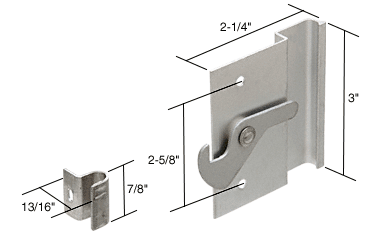 C.R. Laurence CRL Sliding Screen Latch and Pull; 2-5/8&quot; Screw Holes | A102