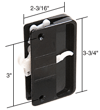 C.R. Laurence Sliding Screen Door Latch and Pull for Anjac Doors, 3&quot; Screw Holes | A108