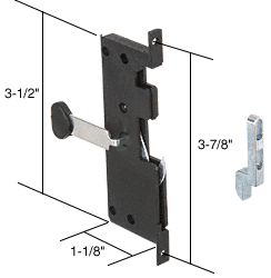 C.R. Laurence CRL Screen Door Latch and Pull; 3-7/8&quot; Screw Holes | A121