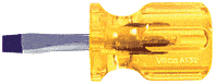 C.R. Laurence CRL Stubby 1/4&quot; x 1-1/2&quot; Slotted Head Screwdriver | A132