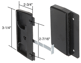C.R. Laurence Sliding Screen Latch and Pull; 2-7/16&quot; Screw Holes | A145