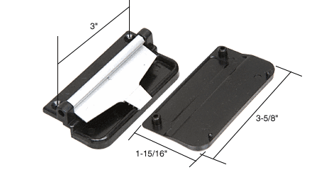 C.R. Laurence CRL Sliding Screen Latch and Pull; 3&quot; Screw Holes for Ador Hilite | A146
