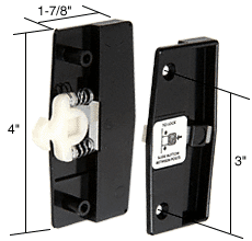 C.R. Laurence CRL Sliding Screen Door Latch and Pull; 3&quot; Screw Holes for Columbia 1&quot; Thick Doors | A157