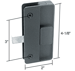 C.R. Laurence Sliding Screen Door Latch and Pull; 3&quot; Screw Holes for Columbia-Matic Doors - Bulk | A177B