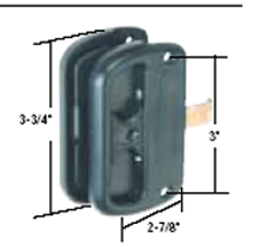 C.R. Laurence CRL Sliding Screen Latch and Pull; 3&quot; Screw Holes | A186