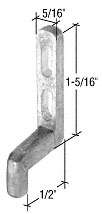 C.R. Laurence CRL CRL 5/16&quot; Wide Sliding Screen Door Latch Strike with 1/2&quot; Grip | A203