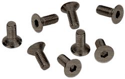 CRL Antique Brushed Nickel Allen 6 mm x 12 mm Cover Plate Flat Head Screws - Package | A612ABN