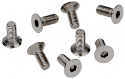 CRL Brushed Nickel Allen 6 mm x 15 mm Cover Plate Flat Head Screws - Package | A615BN