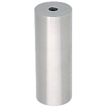 CRL Brushed Stainless Clad Aluminum Standoff Base 1-1/2&quot; Diameter by 6&quot; Long 




 | ACSB1126BS