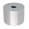 CRL Brushed Stainless Clad Aluminum 2&quot; Diameter by 1 - 1/2&quot; Long Standoff Base  | ACSB2112BS