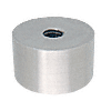 CRL Brushed Stainless Clad Aluminum 2&quot; Diameter by 1&quot; Long Standoff Base  | ACSB21BS