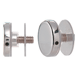 CRL  Polished Stainless Clad Aluminum 1-1/2&quot; Diameter Standoff Cap Assembly 
 | ACSC112PS