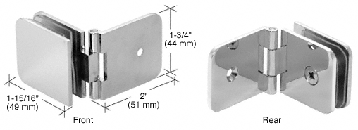 CRL Polished Chrome Adjustable Wall Mount Clamp  | ADJ037CH