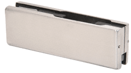 C.R. Laurence CRL Brushed Stainless Finish Top or Bottom Patch Fitting - Less Fitting | AMR201BS