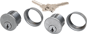 C.R. Laurence CRL Aluminum Finish AMR Series Double Keyed Cylinders | AMR205CCA