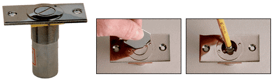 C.R. Laurence CRL Brushed Nickel Dust Proof Keeper Locking Option  | AMR209BN