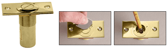 C.R. Laurence CRL Brass Dust Proof Keeper Locking Option | AMR209BR